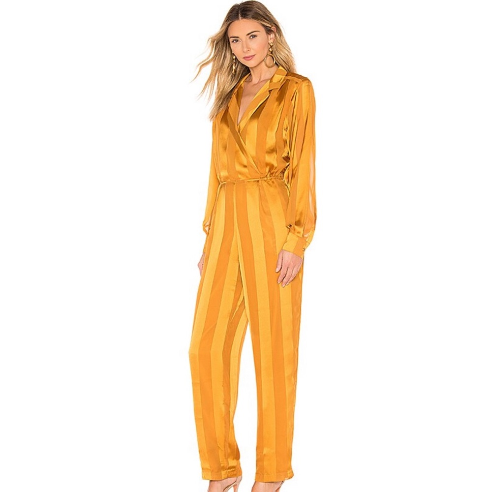House of Harlow 1960 X REVOLVE Margot Jumpsuit in Inca Gold